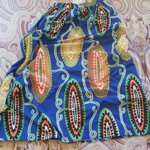 NWT Gorgeous Bold Print Maxi Skirt w Pockets